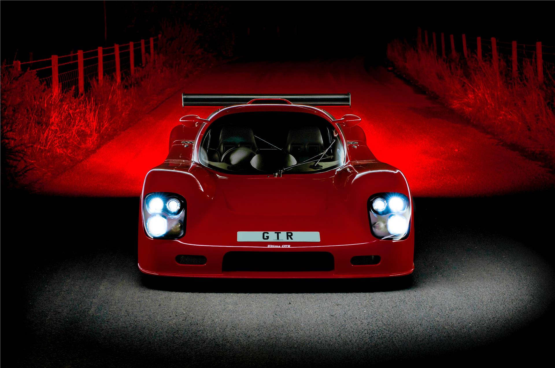Ultima GTR photographed at night