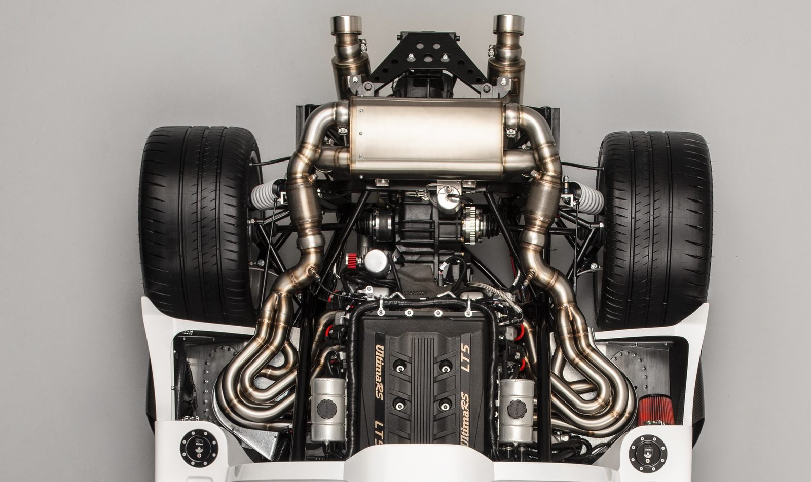 Engine and rear chassis of an Ultima RS
