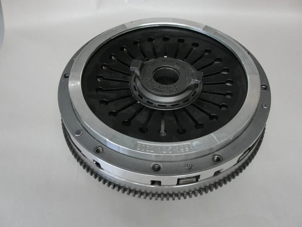 Assembled pressure plate and flywheel from the LS-to-G50 clutch package.